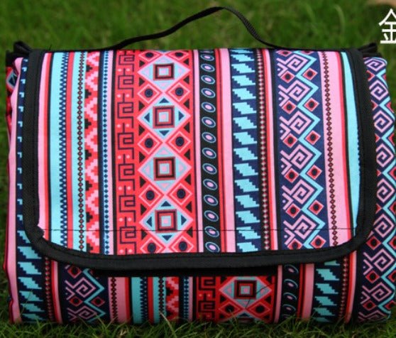 Outdoordecke – Wasserdichte Picknickdecke Mit Ethno-Design Für Camping Und Ausflüge