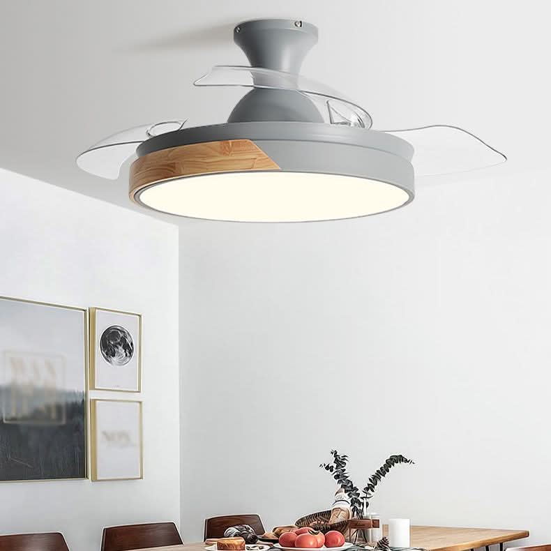 MYA Deckenventilator Mit Langlebigem Licht Und Unsichtbaren Einziehbaren Flügeln