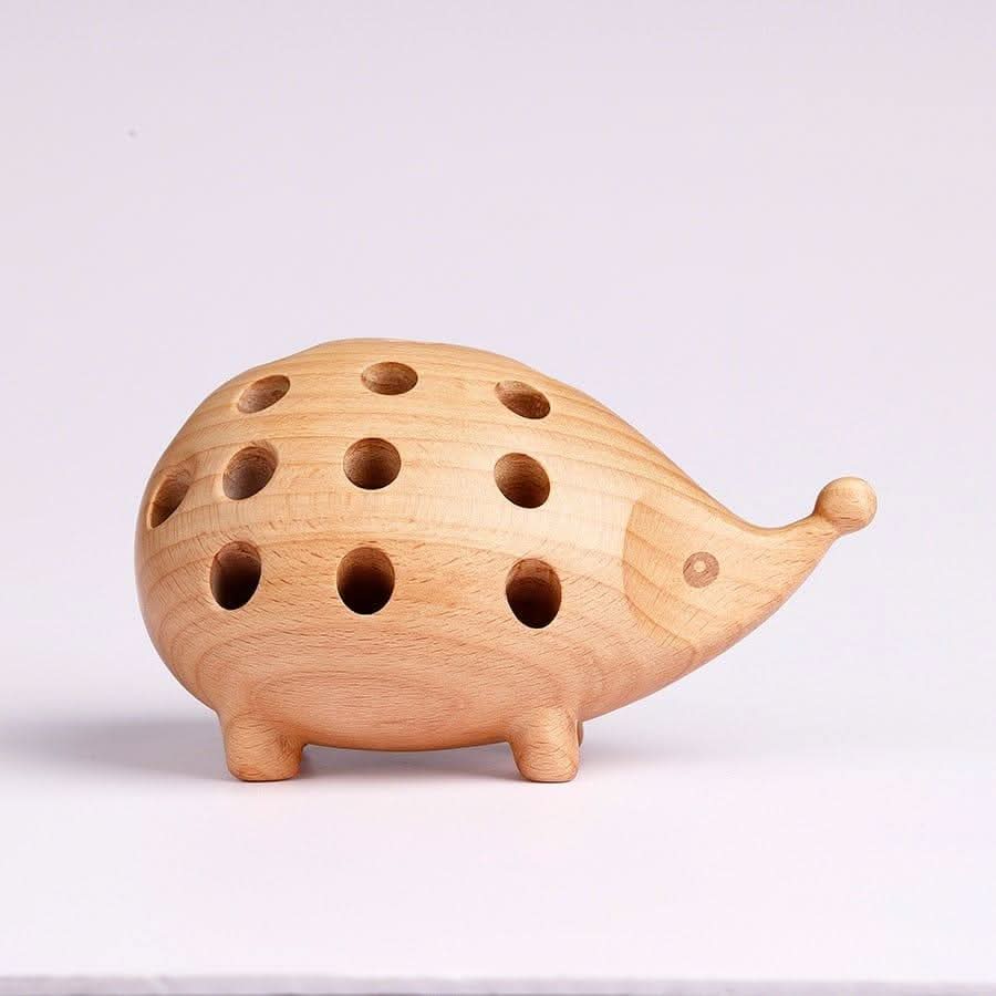 TERELYA Holzig Igel Bleistifthalter