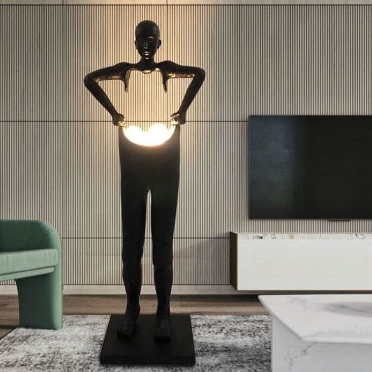 Moises Stehlampe Modernes Design Glanzvolle Beleuchtung Wohnzimmer Büro