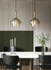 OPHIRA Pendelleuchte Mit Doppelglas Modernes Glasdesign Metall-Details Stimmungsvolle Beleuchtung
