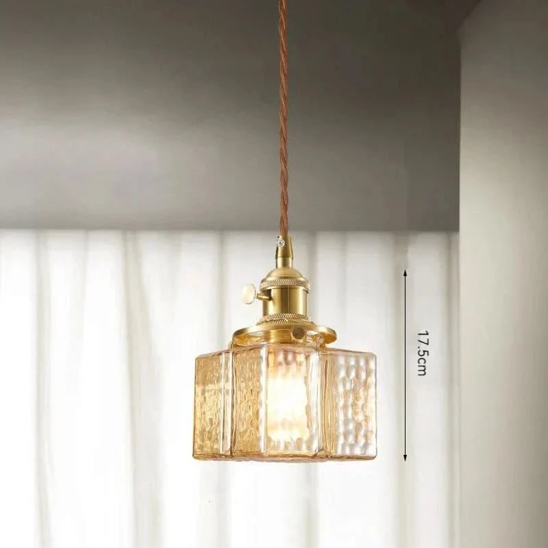 Emilie Pendelleuchte Quadratisch Glas Metall Elegante Beleuchtung Zuhause