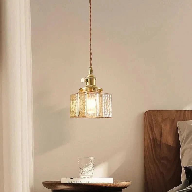 Emilie Pendelleuchte Quadratisch Glas Metall Elegante Beleuchtung Zuhause