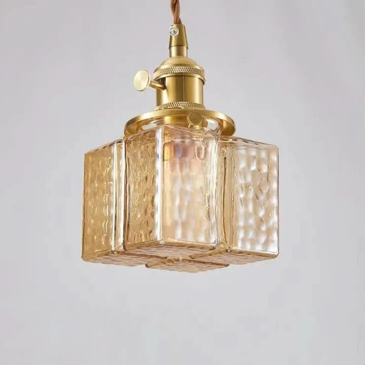 Emilie Pendelleuchte Quadratisch Glas Metall Elegante Beleuchtung Zuhause