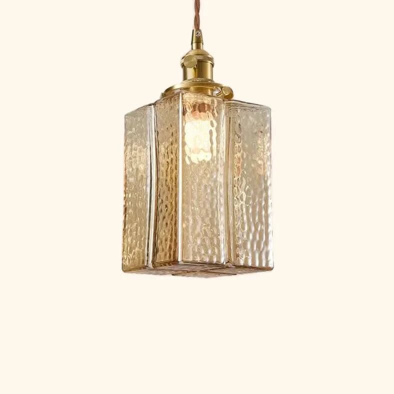 Emilie Pendelleuchte Quadratisch Glas Metall Elegante Beleuchtung Zuhause