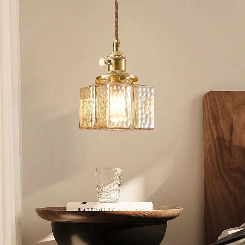 Emilie Pendelleuchte Quadratisch Glas Metall Elegante Beleuchtung Zuhause