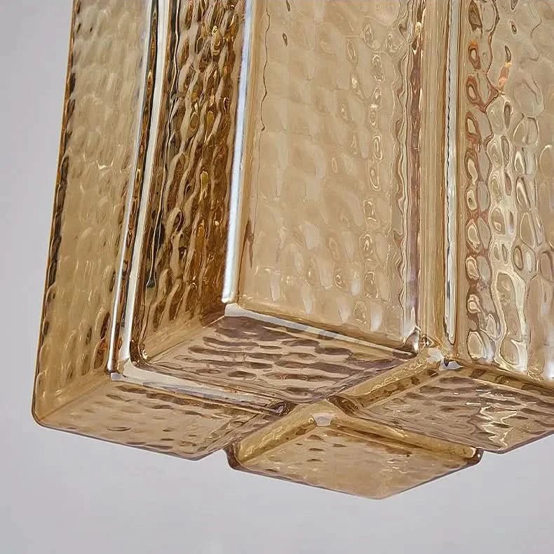 DELFINA Hängeleuchte Drei Glas Schirme Moderner Metallrahmen Stil