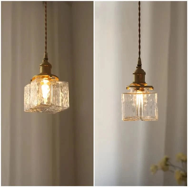 Emilie Pendelleuchte Quadratisch Glas Metall Elegante Beleuchtung Zuhause