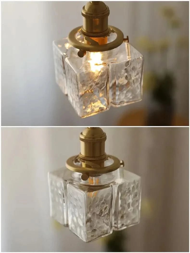Emilie Pendelleuchte Quadratisch Glas Metall Elegante Beleuchtung Zuhause
