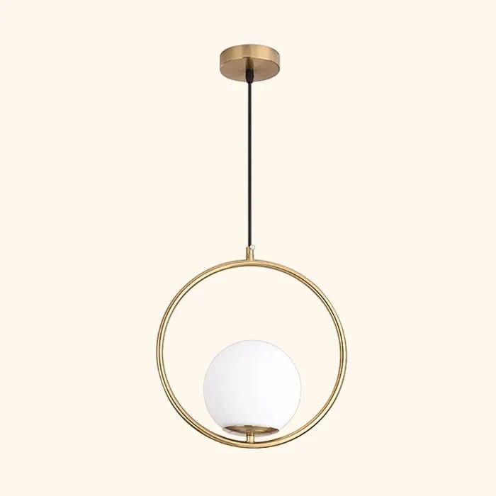 Celise Glas Ball Pendelleuchte Modernes Designlampe Mit Messing- Und Chromakzenten