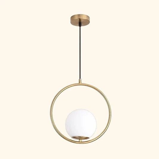 Celise Glas Ball Pendelleuchte Modernes Designlampe Mit Messing- Und Chromakzenten