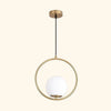 Celise Glas Ball Pendelleuchte Modernes Designlampe Mit Messing- Und Chromakzenten
