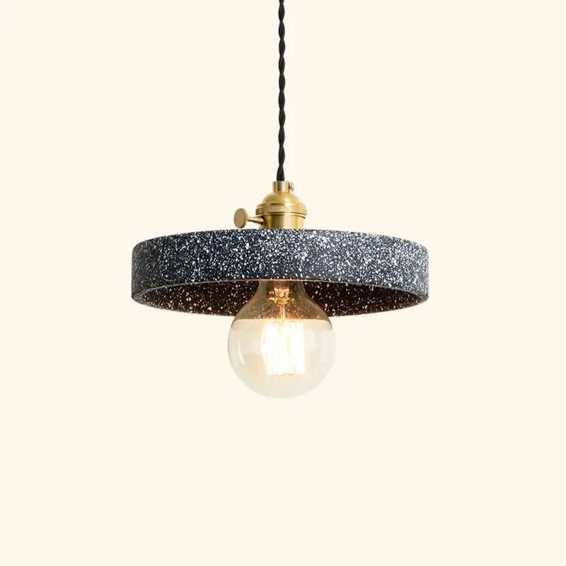 MIRELLE Pendelleuchte Terrazzo-Inspiriertes Design Mit Goldenen Metallakzenten