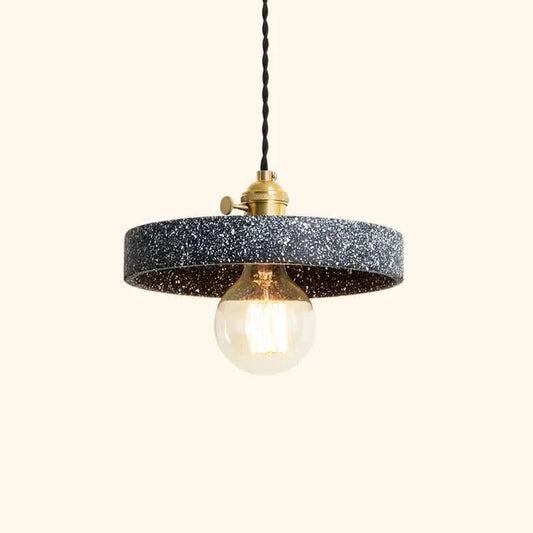MIRELLE Pendelleuchte Terrazzo-Inspiriertes Design Mit Goldenen Metallakzenten