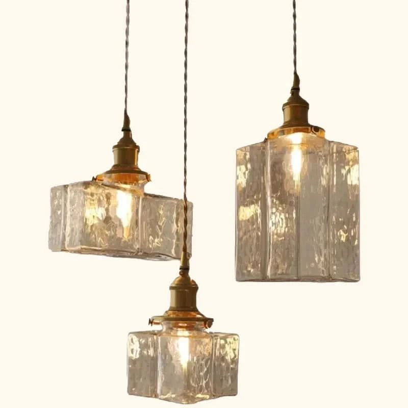 DELFINA Hängeleuchte Drei Glas Schirme Moderner Metallrahmen Stil