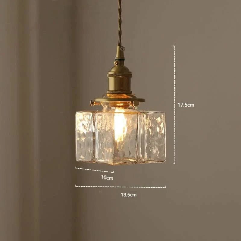 Emilie Pendelleuchte Quadratisch Glas Metall Elegante Beleuchtung Zuhause