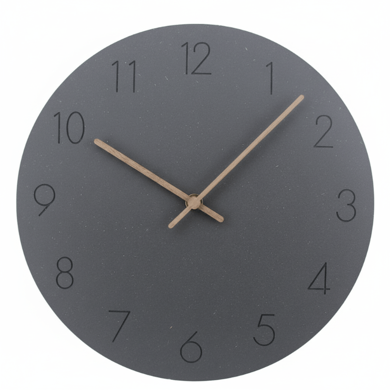 NordWhisper Wand Uhr – Geräuschlose Wanduhr im Nordischen Design