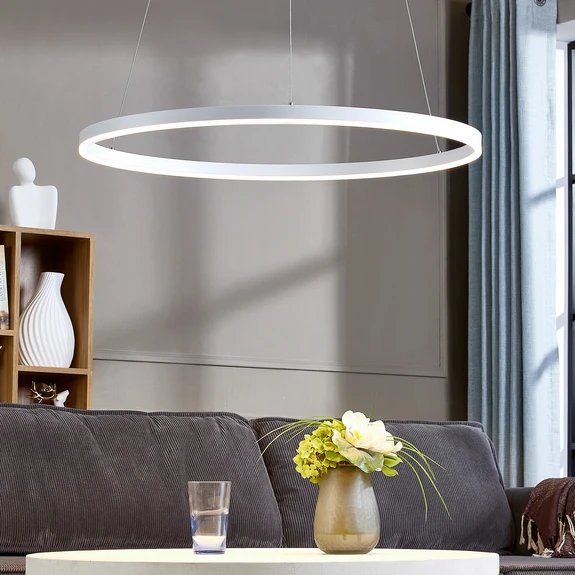 ALBIONA LED Pendelleuchte – Moderner Ring-Kronleuchter mit integrierter LED-Beleuchtung