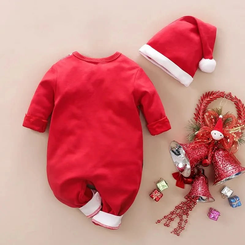 MiniMode Festlicher Anzug – Weicher Weihnachtsstrampler Aus Baumwolle Für Babys Erstes Fest
