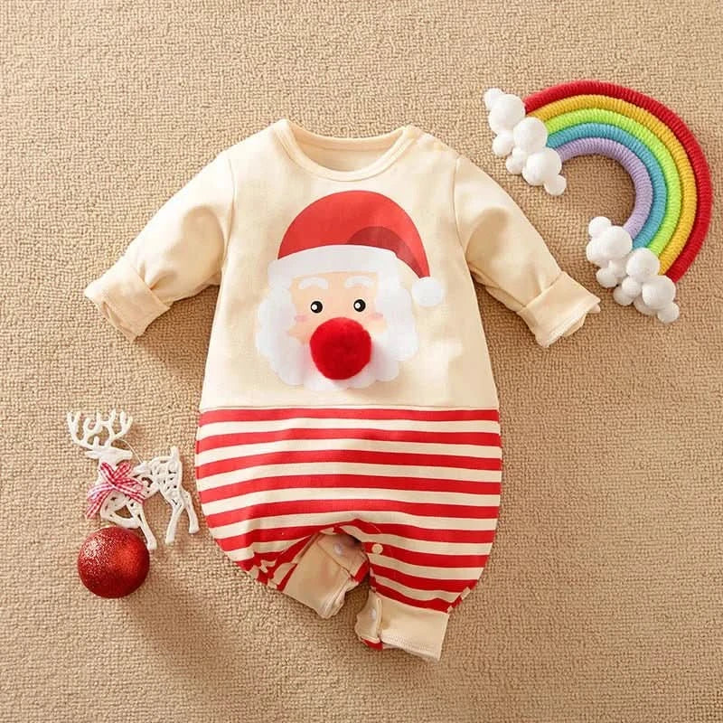 MiniMode Festlicher Anzug – Weicher Weihnachtsstrampler Aus Baumwolle Für Babys Erstes Fest