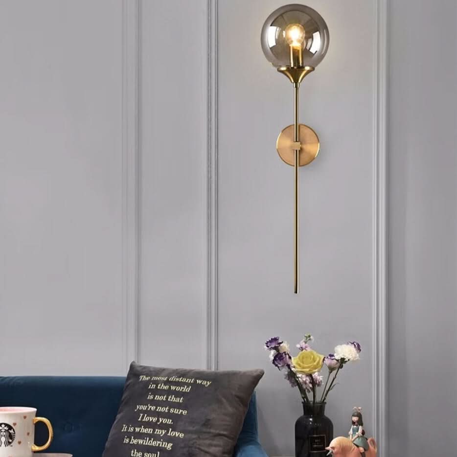Celesti Wandlampe Modernes Glasstein Und Eisen Beleuchtung