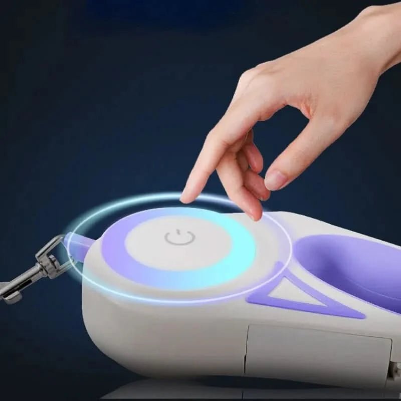 AutomatischeLeine Leuchten – Automatische Hundeleine Mit LED-Licht Für Spaziergänge Bei Tag & Nacht