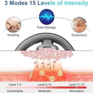 Ekorelief – Elektrisches Nackenmassagegerät mit Wärmefunktion & 3 Modi