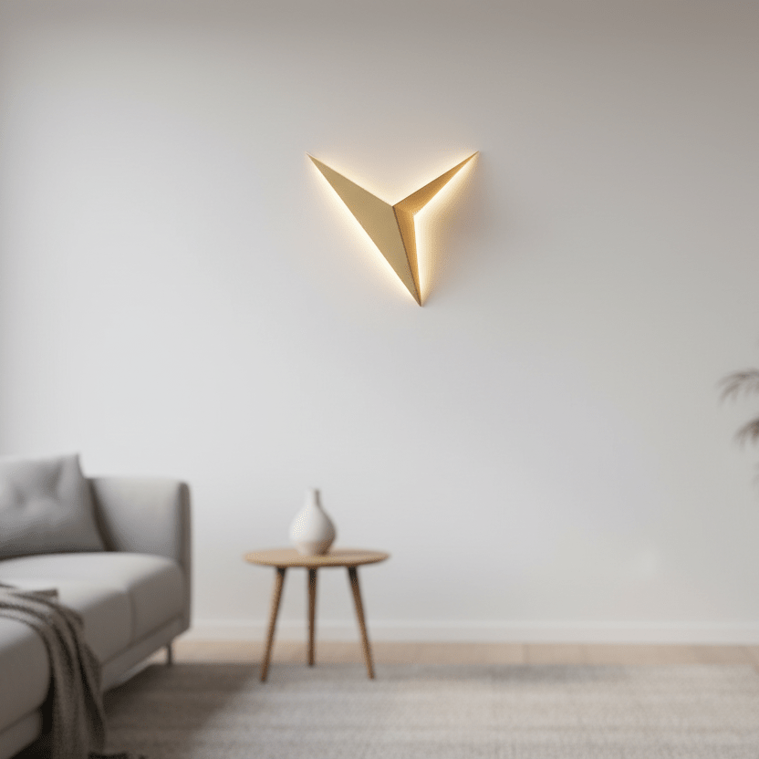 TRILUME – Leuchtdiode Dreieck Wandleuchte Modernes Design