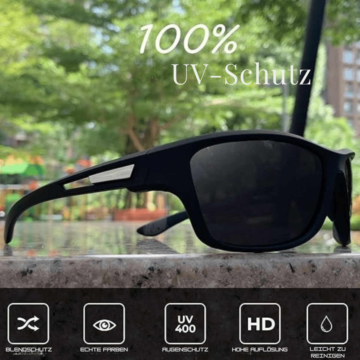 Polarisierte Sonnenbrillen – 100% UV-Schutz & Gläser für Sport & Freizeit | Kratzfest & Leicht