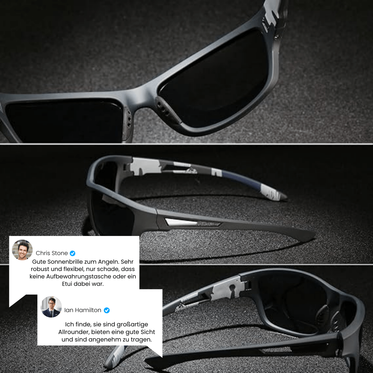 Polarisierte Sonnenbrillen – 100% UV-Schutz & Gläser für Sport & Freizeit | Kratzfest & Leicht