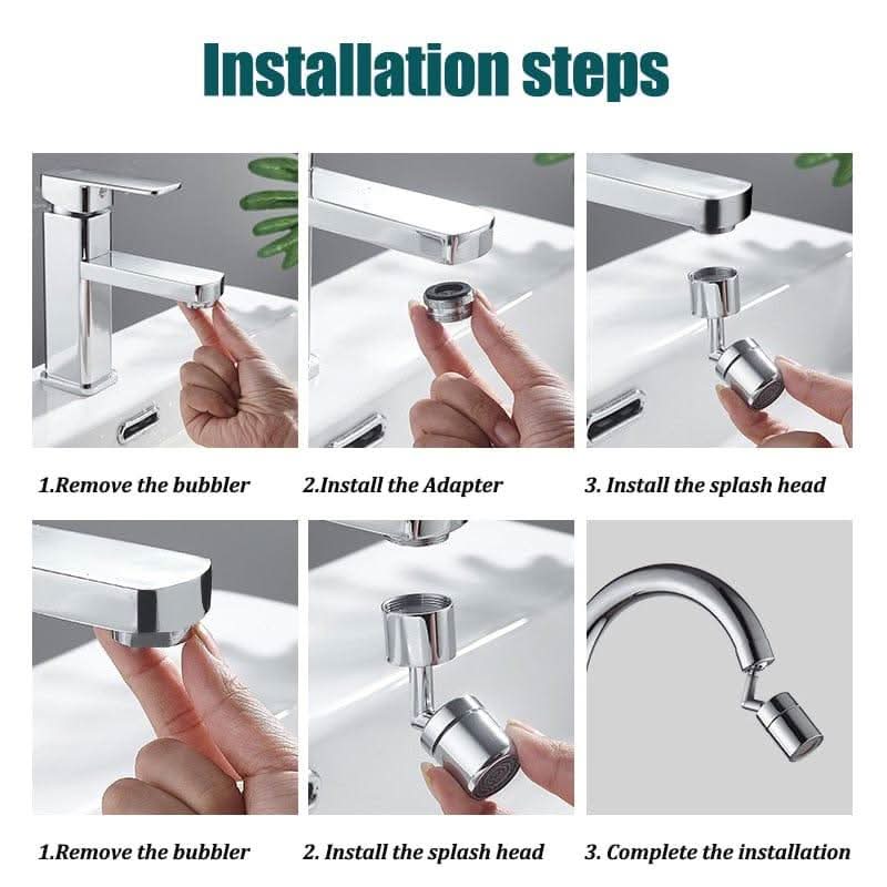 ARLEN SmartFit Wasserhahn-Anschluss Spritz-Filter-Design Edelstahl Haltbarkeit Lecksichere Leistung