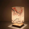 Naturschatten – Moderne Lampe Aus Holz Und Stoffdesign
