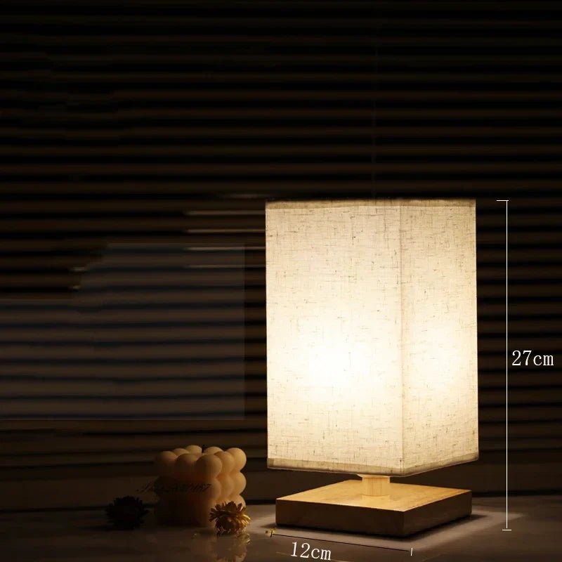Naturschatten – Moderne Lampe Aus Holz Und Stoffdesign