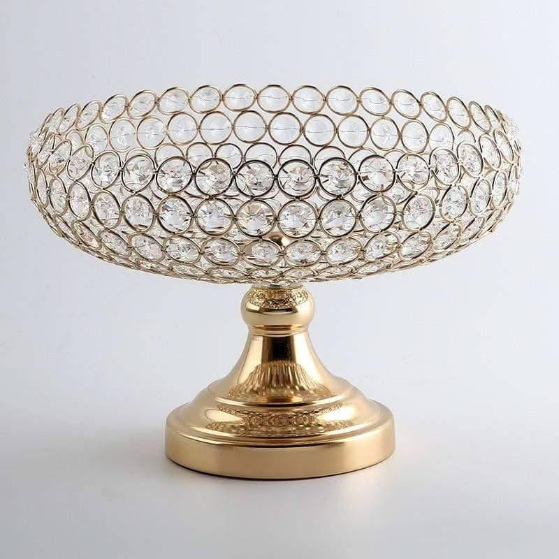 VELISYA Elegante Kaskaden-Mittelstückschale Mit Strasssteine Und Glamour