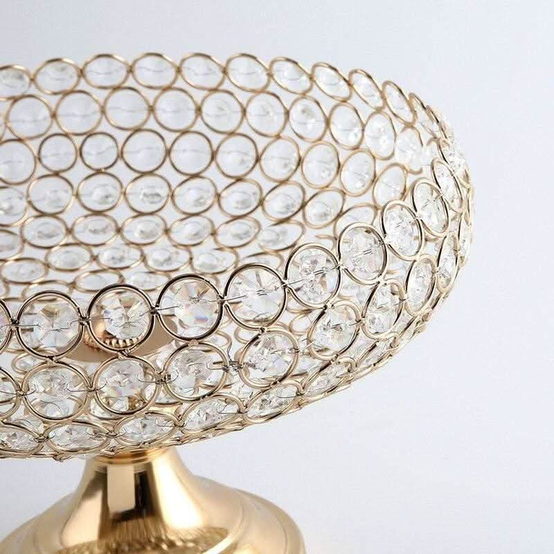 VELISYA Elegante Kaskaden-Mittelstückschale Mit Strasssteine Und Glamour