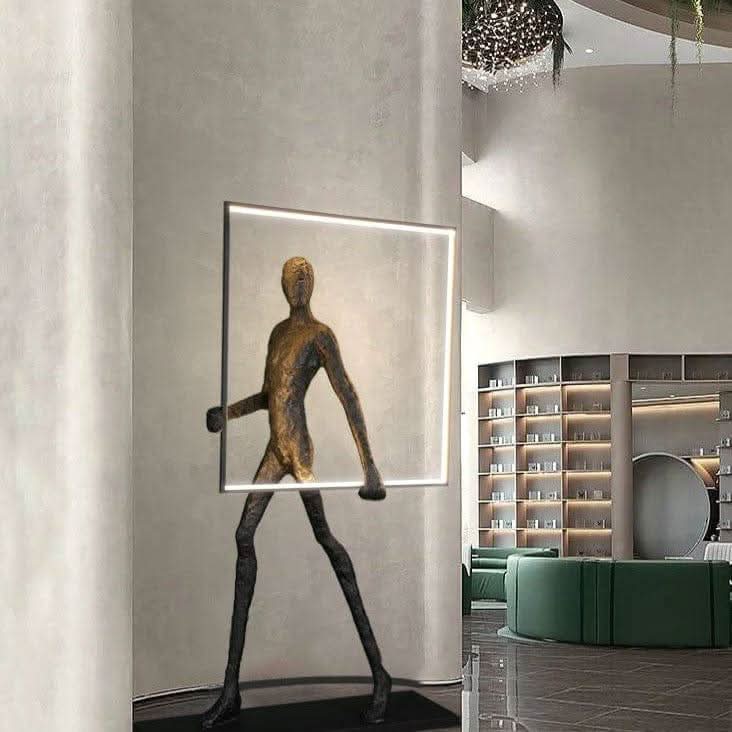 Fenella Figurale Strahlenle Keramik LED Lampe Warmes Licht