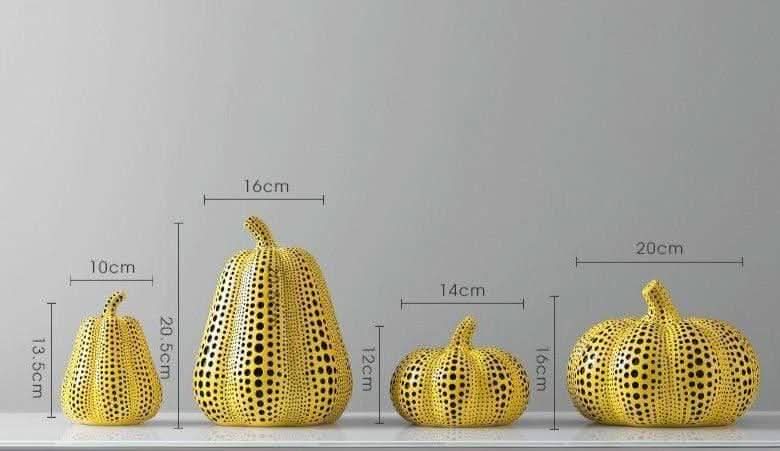 Althessa Kusama-Inspirierte Polka-Punkt Figuren Aus Harz Kunst Dekor Zuhause