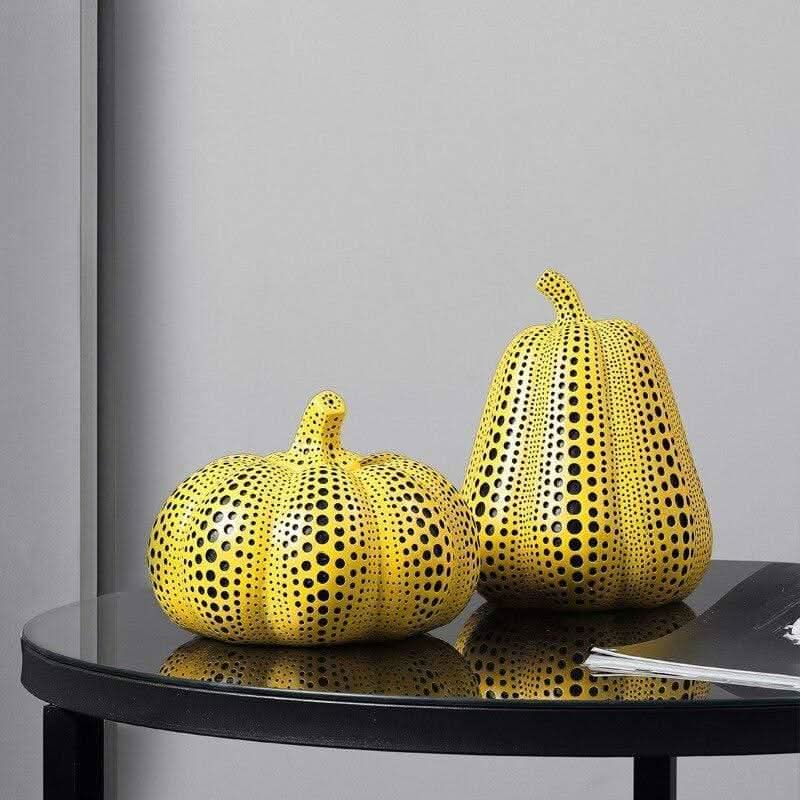 Althessa Kusama-Inspirierte Polka-Punkt Figuren Aus Harz Kunst Dekor Zuhause