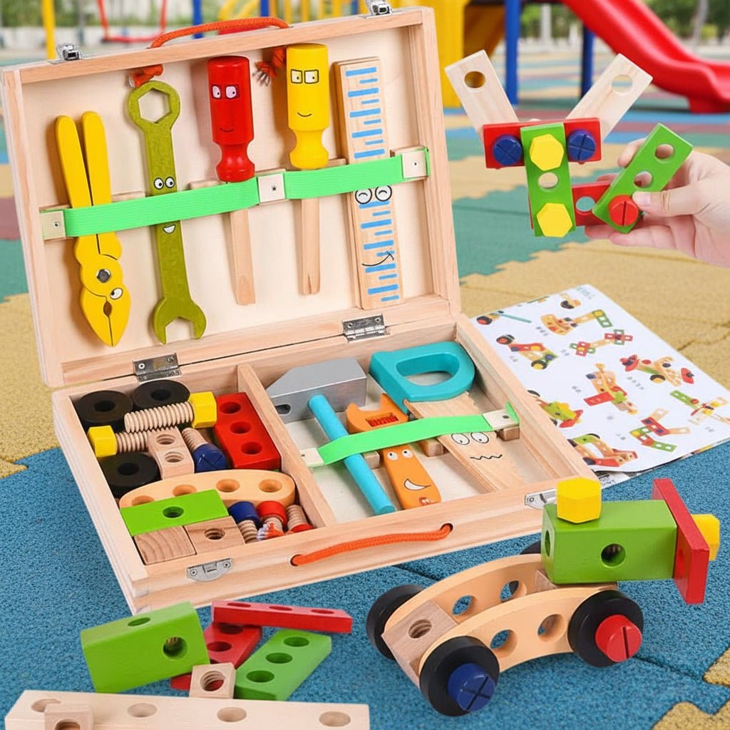 BUILDAROO – Kreatives Holzbau-Satz Für Spielerisches Lernen Und Fantasie