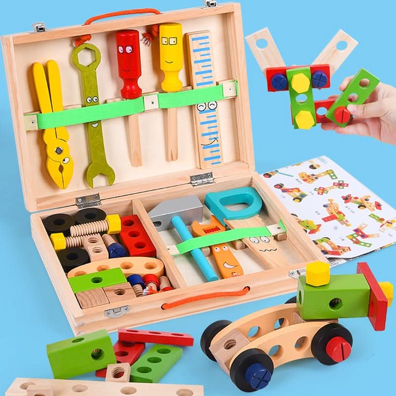 BUILDAROO – Kreatives Holzbau-Satz Für Spielerisches Lernen Und Fantasie