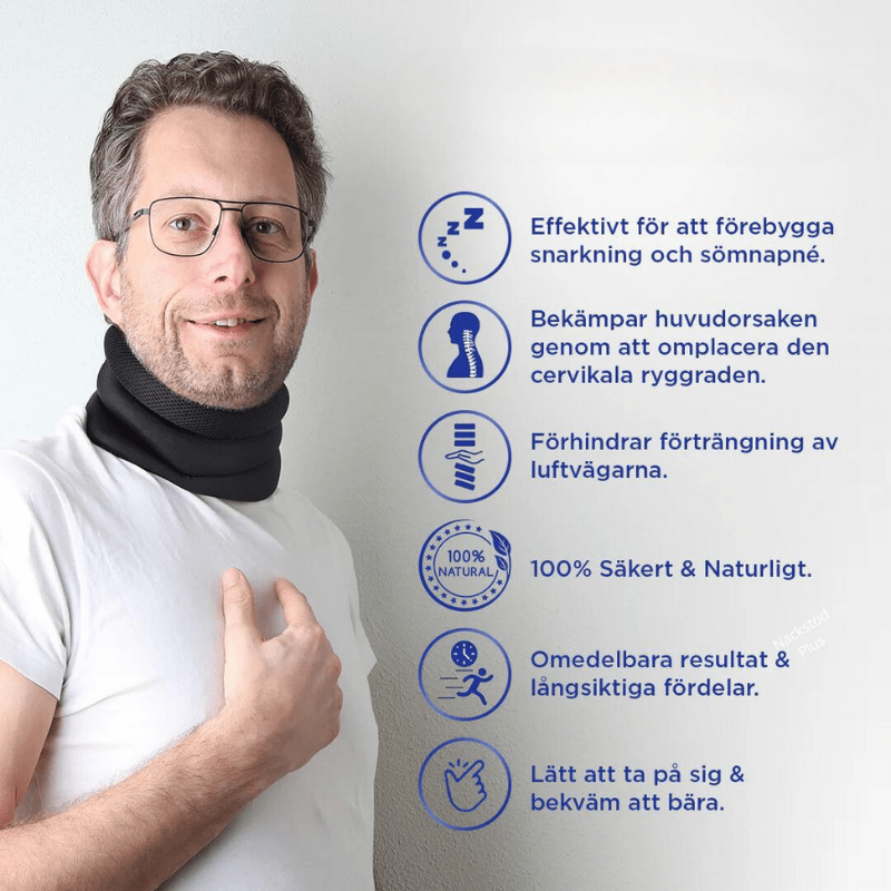 Nackenstütze Plus – Bequeme Nackenstütze zur Reduzierung von Schnarchen
