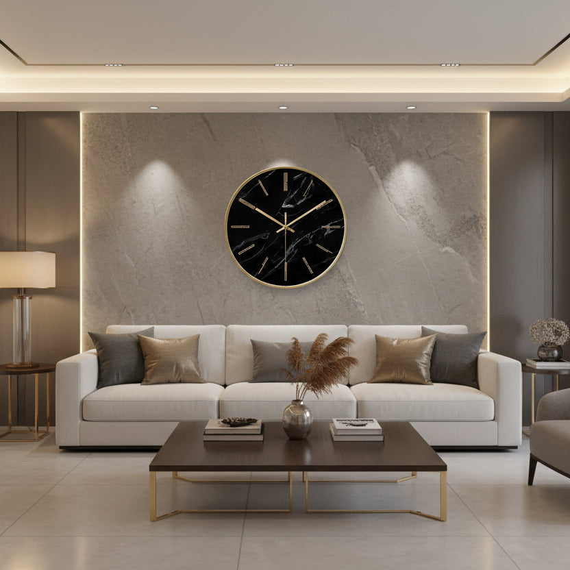Arcora Wanduhr Aus Marmor Luxuriöse Zeitmessung Kunstwerk