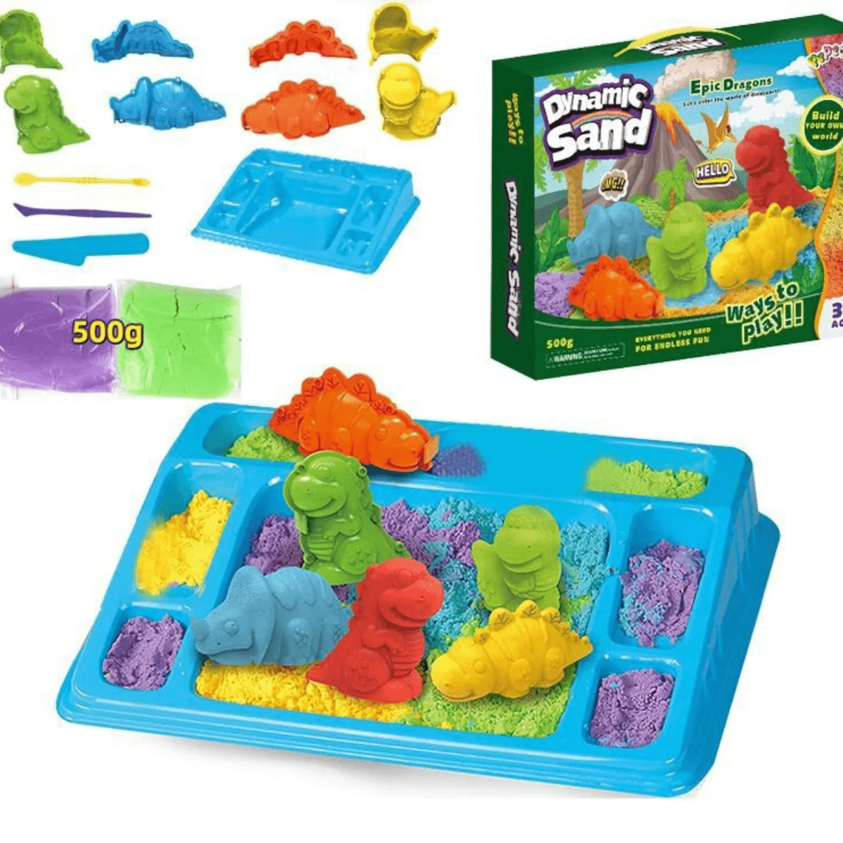 ImagiSand Kreationen – FantasieSand Satz – Kreatives Sandspiel Für Kinder