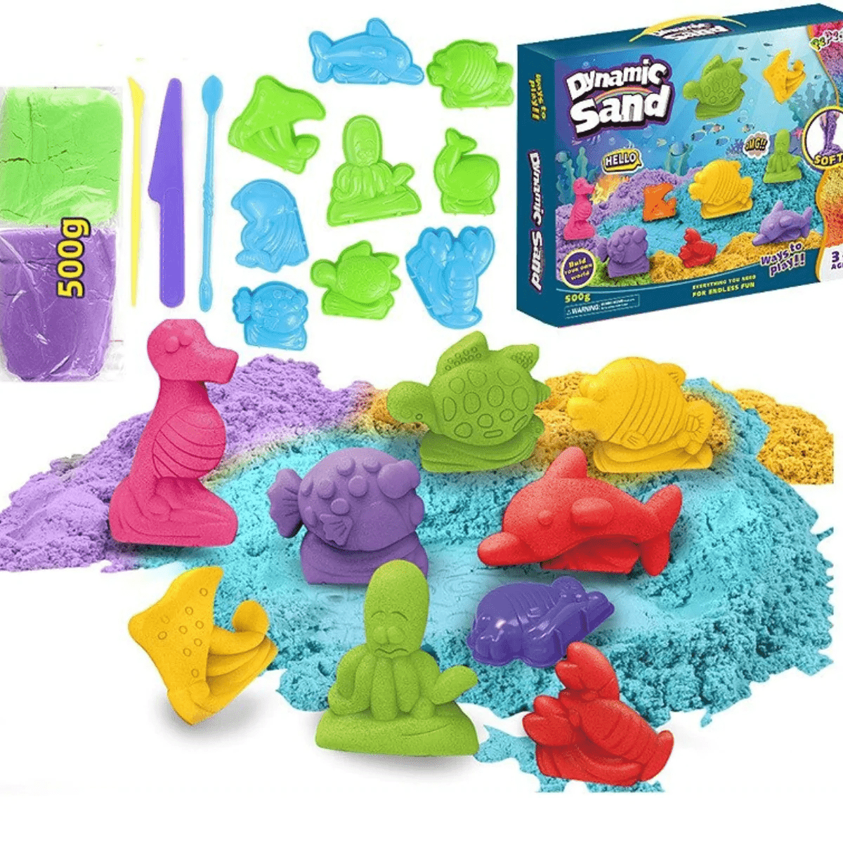 ImagiSand Kreationen – FantasieSand Satz – Kreatives Sandspiel Für Kinder