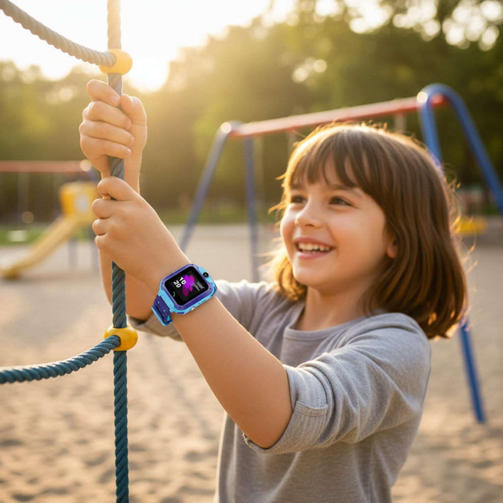 Kinderuhr – Ortungssystem Kinder-Smartuhr Mit Notruf-Funktion & Lernspaß