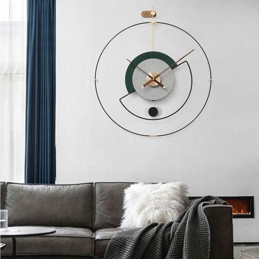 ZEPHYRA Veredelte Metallrahmen-Wanduhr Mit leisem Quarzwerk Und Moderne Gestaltung
