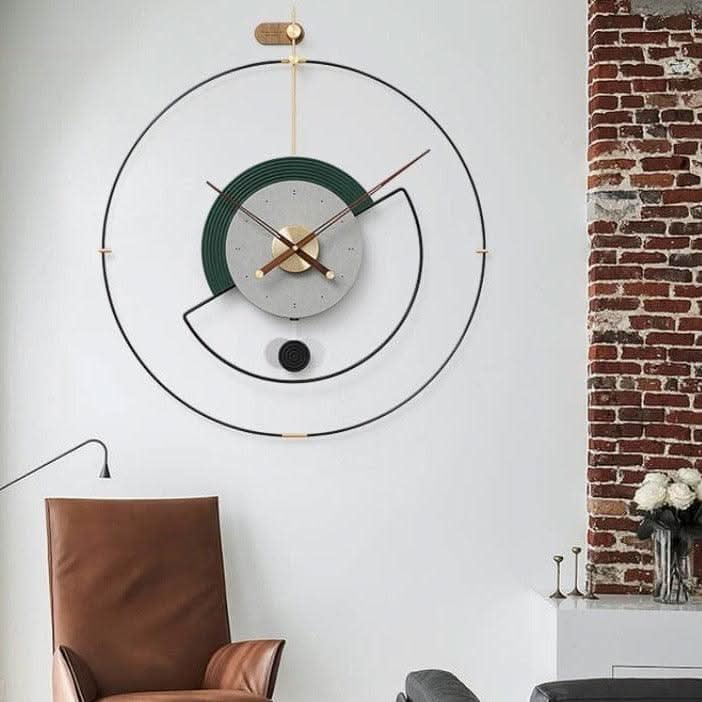 ZEPHYRA Veredelte Metallrahmen-Wanduhr Mit leisem Quarzwerk Und Moderne Gestaltung