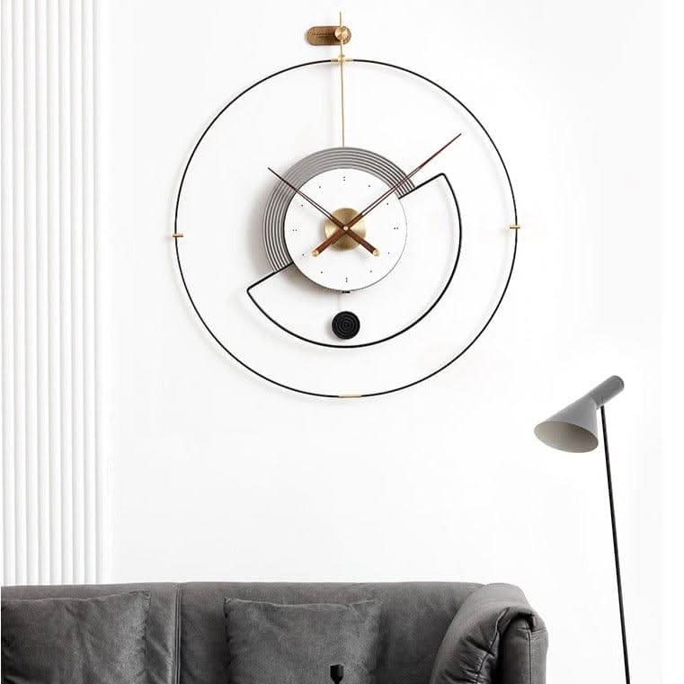 ZEPHYRA Veredelte Metallrahmen-Wanduhr Mit leisem Quarzwerk Und Moderne Gestaltung
