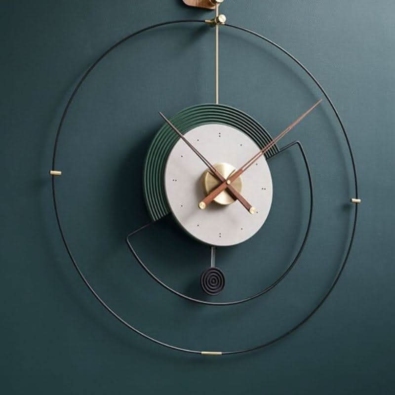 ZEPHYRA Veredelte Metallrahmen-Wanduhr Mit leisem Quarzwerk Und Moderne Gestaltung