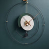 ZEPHYRA Veredelte Metallrahmen-Wanduhr Mit leisem Quarzwerk Und Moderne Gestaltung